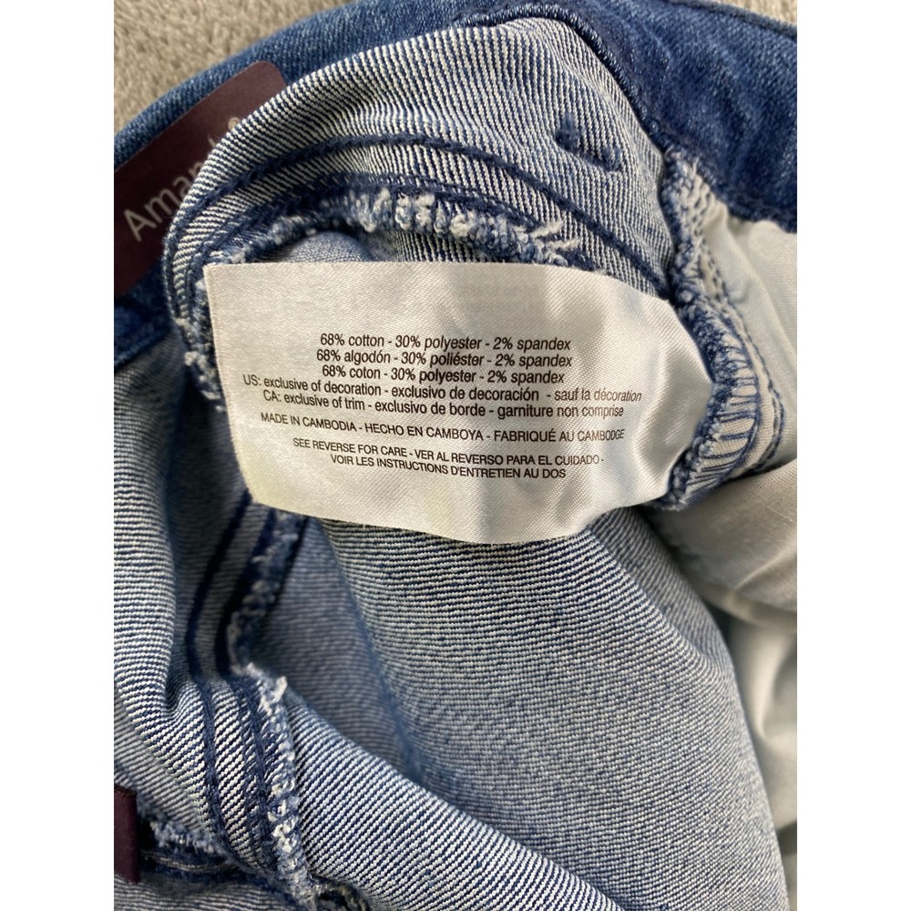 Gloria Vanderbilt Amanda Jeans Womens 16S Blue High Rise Tapered Straight Leg - Picture 15 of 15